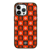 iPhone 14 Pro Max Impact Case Lucy Ajedrez Rojo