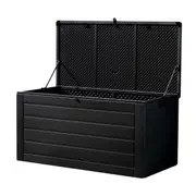 Gardeon Outdoor Storage Box 680L Container Indoor Garden Bench Tool Sheds Chest All Black