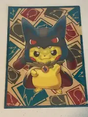 Pokemon Center File Folder Lucario Poncho Pikachu 8.5" x 12" Sealed