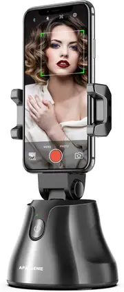 Selfie Stick Tripod 360�Rotation Auto Smart Face & Object Tracking Cell Phone Tripod Holder for Video Recording, Work with Tripod for iPhone Android