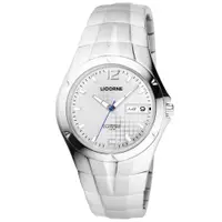 在飛比找PChome24h購物優惠-LICORNE 焦點未來都會時尚機械腕錶-銀白