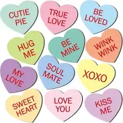 36Pcs Valentine's Day Fridge Magnets, Sweet Candy Multi-colour, Free Shipping