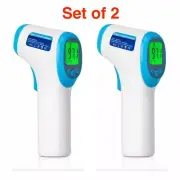 pack of 2 LCD Display Non-Contact Infrared Forehead Thermometer Digital