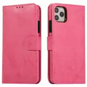 Flip Wallet Cover Leather Magnetic Card Slot Case - For Apple iPhone 15 Plus (Pink)