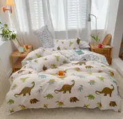 Dinosaurs Quilt Doona Duvet Cover Pillow Case Set