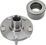 TRQ Front Wheel Bearing & Hub Kit Compatible with 2011-2015 Hyundai Elantra 2013-2017 Elantra GT 2012-2017 Veloster
