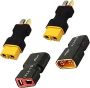tunghey 4Pack Deans T Plugs to XT60 Adapter Connector Male Female for RC Lipo Battery Charger