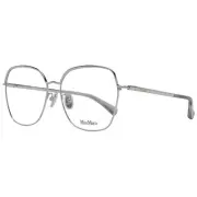 Max Mara MAMA-1049488 Women Silver Optical Frame Titanium Square Casual Eyewears