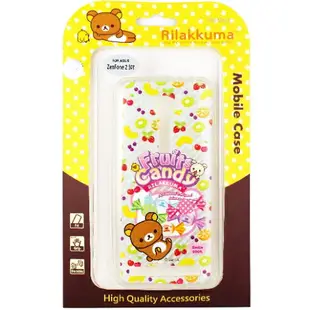 Rilakkuma 拉拉熊 ASUS ZenFone 2 ZE500CL 5吋 繽紛系列 彩繪透明保護軟套