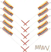 Toddmomy Dance Wands 10 Pack Gymnastics Ribbons Boys and Girls Streamers Performing Props Safe Bright Vibrant Colors Great for Parties Gymnastics