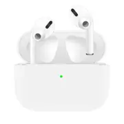 2PC Silicone Earphone Case For Airpods Pro Shockproof Cases For Apple Bluetooth Headset Protective Cover white