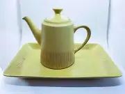 MCM Fris Edam Studio Pottery Tea Pot & Serving Platter Tray Made In Holland Neth
