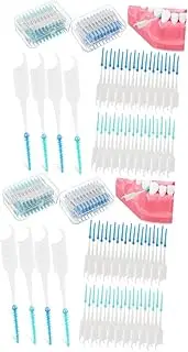 TOVINANNA 2sets Cleaning Supplies Interdental Brush for Disposable Floss Picks Toothbrush Travel Set 400pcs*2