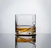 Crystal Whiskey Glass Designed for Single Malt, Blended Scotch and Aged Bourbon- Follow Our Instructions on Tasting Like a Connoisseur. Patented Fin- Hand Cut - Hand Blown- Stunning Tumbler Design