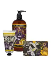 [English Soap Company] Royal Kew Gardens Orchid, Vanilla Hand Cream, Soap And Wash Bundle