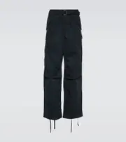 [Sacai] Sacai Cotton-blend cargo pants UK 34 black