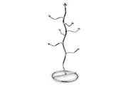 Entree Wiggly Mug Tree Constructed Sturdy Steel Durable Premium - Chrome