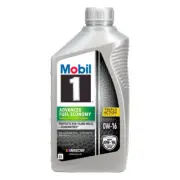 Mobil 1 Full Synthetic Engine Oil 0W-16 Advanced Fuel Economy 1 QT 0.946 Liter