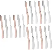 TOVINANNA 3sets Ergonomic Face Eyebrow Razor Lightweight Portable for Travel Home Use 6pcs*3