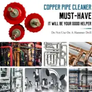 Copper Pipe Cleaner Set for Power Drill, 12+19+25mm Tube Cleaning Brush #C