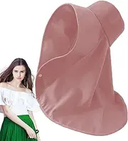 [Generic] Ladies Sun Hat - Sun Shade Hat | UV Protection Accessories Breathable Neck Cover for Mountaineering Baseball Picnics Landscaping Outdoor Concerts Beach Vacations Pink