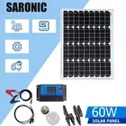 60W Solar Panel Complete Kit 12V Mono Generator Caravan Camping Battery Charging