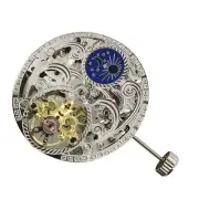 Watch for Tourbillon 3 Hands Moon Phase Skeleton Mechanical Watch Movement