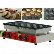 50pcs Commercial Electric Poffertje Mini Dutch Pancake Machine Maker Iron Baker