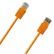 Cruxtec Cat6A Ultra Slim Ethernet Cable - 1.5m - Orange [RF6A-015-OR]