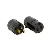 Coil Cord Female Locking Device for 2 Wire 18AWG Gauge Cable