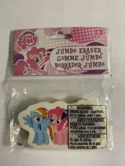 My Little Pony Jumbo Eraser, 3 3/4” Long, 2” Tall & 1/4” Thick, New In Package!
