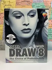 SHIPS SAME DAY Corel Draw 8 The Choice Of Professionals Intel MMX Big Box RARE