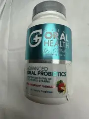 Chewable Oral Probiotics for Bad Breath Gingivitis & Gum Disease Strawberry Van