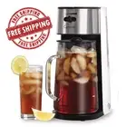 Capresso Stainless Steel Iced Tea Maker Glass Pitcher One Button Operation