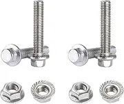 4-Pack M10-1.5x40mm Flanged Hex Head Bolts,M10 x 40mm Hex Head Screws Nuts, Stainless Steel Flange Bolts for Exhaust Manifold Bolt & Nut Kit