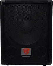 SBG1124 12" 600W Passive 4 Ω Pro DJ Subwoofer, Mdf/Pole Mount, Black