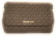 [Michael Kors] Medium Logo Convertible Crossbody Bag, Brown, Brown, Medium