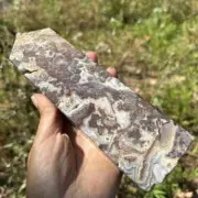 615g Natural Mexican agate Quartz obelisk Crystal gem tower healing decor gift