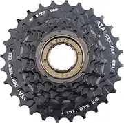 BALINGE ATA Speed Bike Freewheel, 6/7/8 Speed 14-28T/13-28T Bike Freewheel Screw On Multiple Freewheel Threaded Type Freehub，Black/Brown
