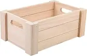 CORHAD Medium Wooden Table Storage Box Desk Organizer Vintage Design Home Office Storage Crates