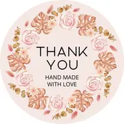 [Namly Design] Circle label - Personal Sticker - Floral Elegance Wreath