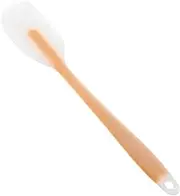 Veemoon Silicone Turner Spatula with Long Handle Heat Resistant Non Stick Frosting Scraper Semi Transparent Kitchen Tool for Cooking and Baking and Safe for All Culinary Tasks