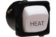 HPM Excel 10A Engraved 'Heat' Switch Mechanism White | 770MHEATWE