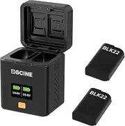 ZGCINE PS-BLK22 Charging Case USBC PD Fast Dual Charger for Panasonic LUMIX DMW-BLK22 Camera Battery