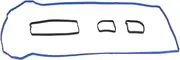 TRQ Engine Valve Cover Gaskets Seals Compatible with Ford Mazda Escape Focus Fusion 3 6 2.3 2.5L