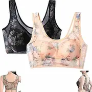 [Generic] Evylady Bra, Evylady Ice Silk Bra, Soft Silk Lace Everyday Comfort Bra, Ice Silk Lace Cooling Comfort Bra for Senior