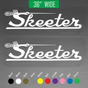 36" Skeeter Vintage Boats Outboard Motor Decals Vinyl Stickers Pair Set of 2