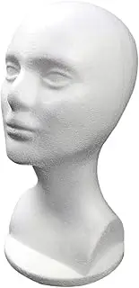 ASAKKURA Female Mannequin Head Display Stand for Wigs Hats and Scarves Lightweight Wig Holder for Salon and Home Use Practical and Realistic Design for Display