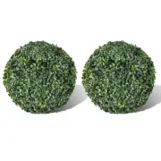 Boxwood Ball Artificial Leaf Topiary Ball 27 cm 2 pcs Indoor Outdoor Decor 40871
