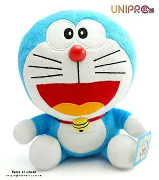 【UNIPRO】哆啦A夢 Doraemon 小叮噹 8.5吋 坐姿 絨毛玩偶 娃娃 禮物